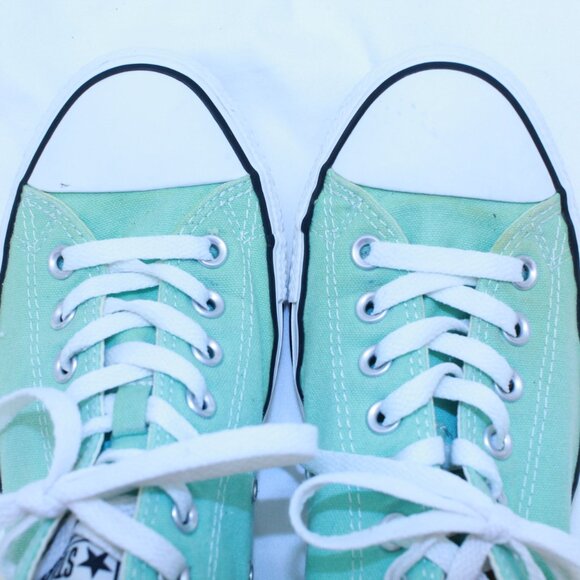 Converse Chuck Taylor All Star Unisex M 9 W 11 Aqua Low Top Sneakers - 136565F - Picture 10 of 12
